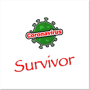 Coronavirus Survivor Posters and Art